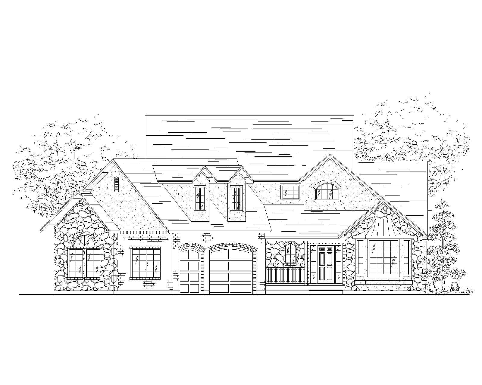 Front Elevation of this house plan