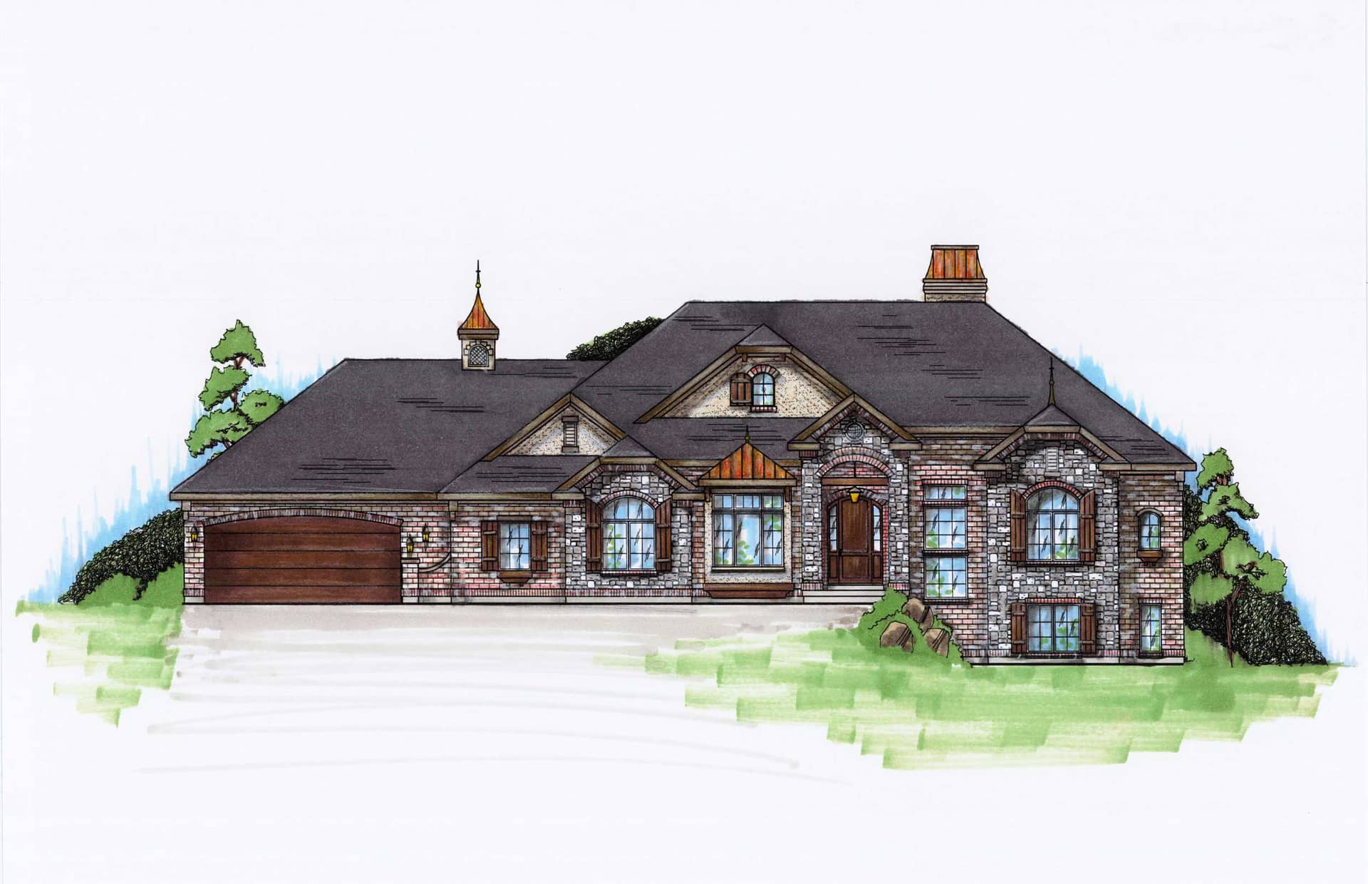 Color Rendering of this house plans