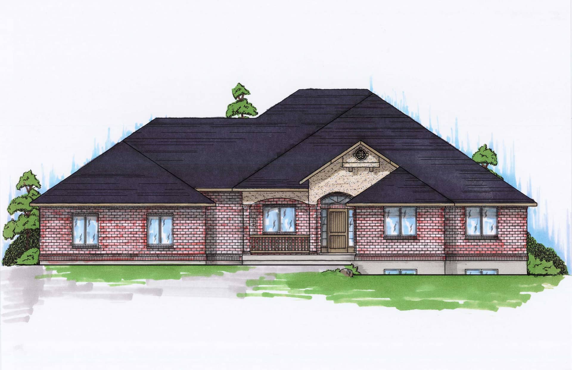 Color Rendering of this house plan