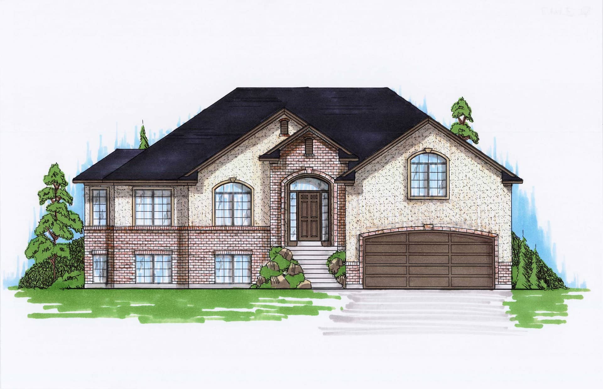 Color Rendering of this house plan