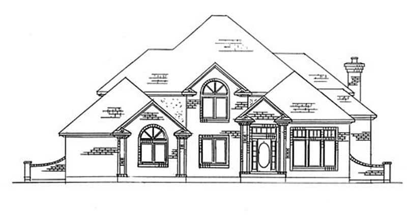 European home (ThePlanCollection: Plan #135-1203)