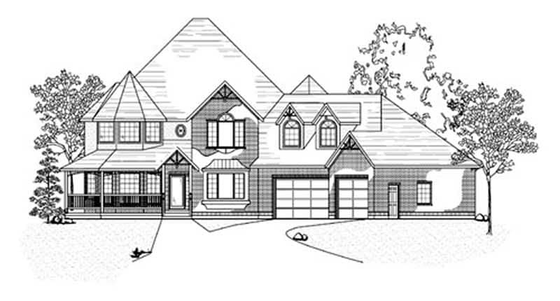 Country home (ThePlanCollection: Plan #135-1210)