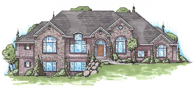 European home (ThePlanCollection: Plan #135-1245)