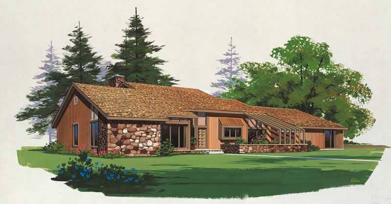 Contemporary home (ThePlanCollection: Plan #137-1281)