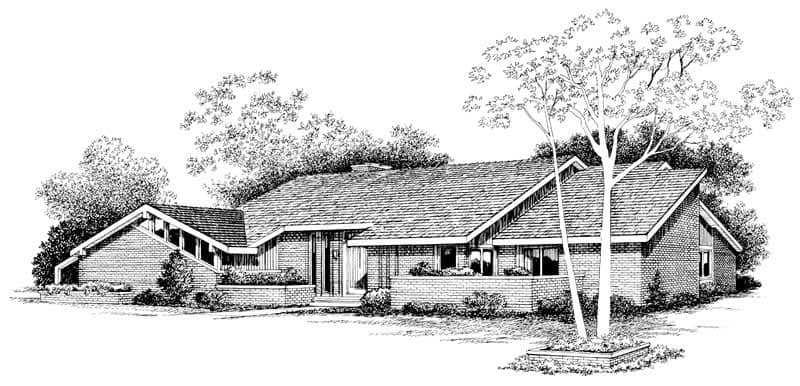 Contemporary home (ThePlanCollection: Plan #137-1287)
