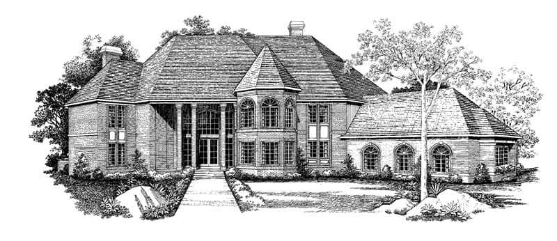 European home (ThePlanCollection: Plan #137-1325)