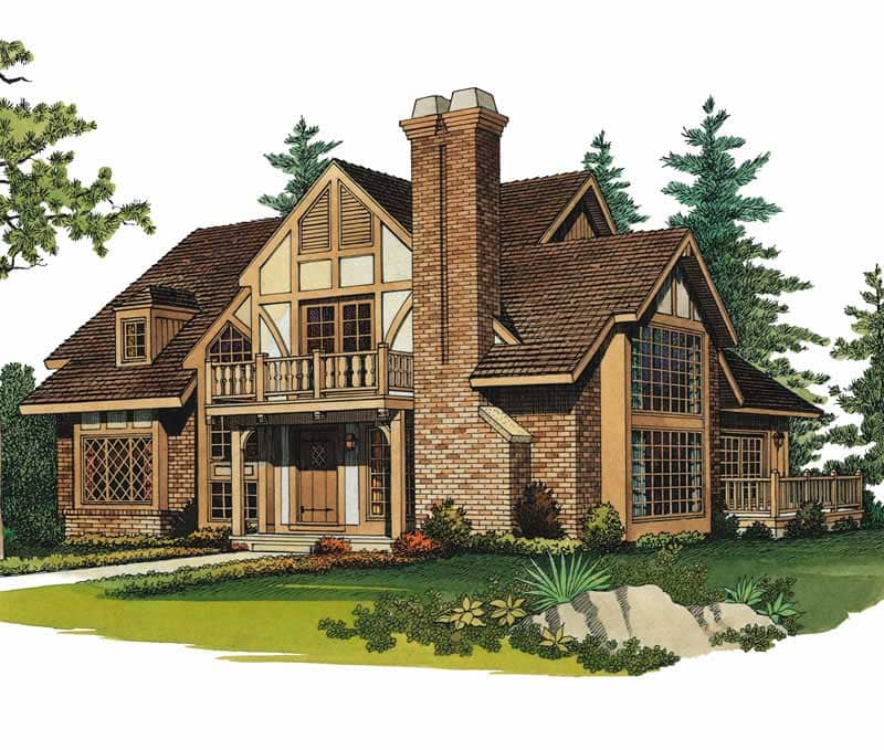 European home (ThePlanCollection: Plan #137-1334)