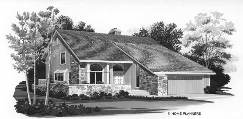Contemporary home (ThePlanCollection: Plan #137-1356)