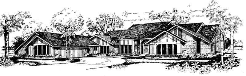 Contemporary home (ThePlanCollection: Plan #137-1429)