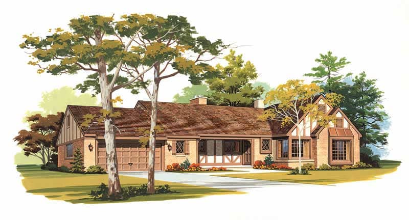 European home (ThePlanCollection: Plan #137-1489)