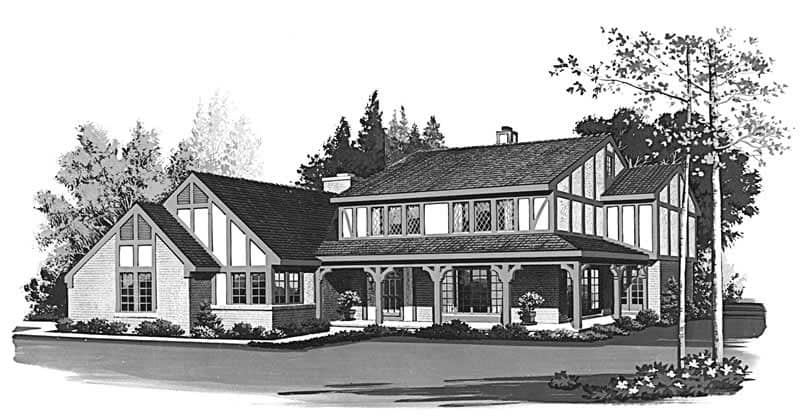 European home (ThePlanCollection: Plan #137-1541)