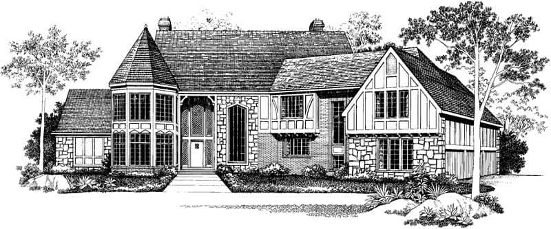 European home (ThePlanCollection: Plan #137-1545)