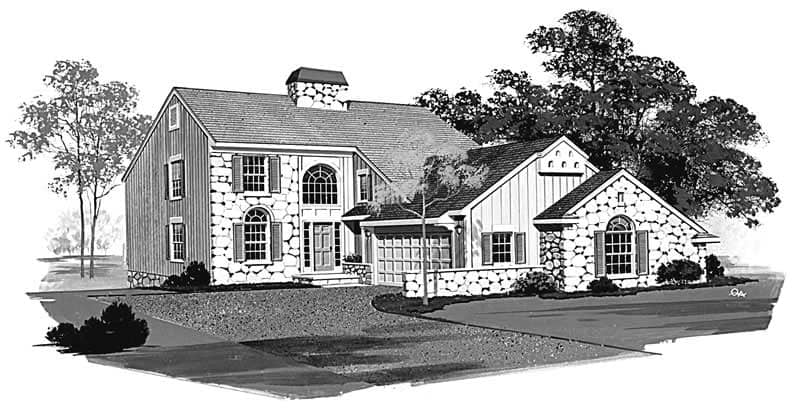 Contemporary home (ThePlanCollection: Plan #137-1551)