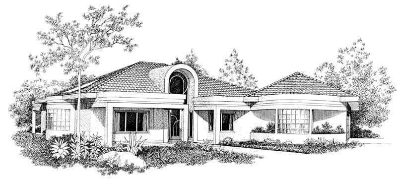 Contemporary home (ThePlanCollection: Plan #137-1553)