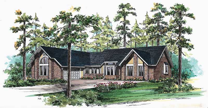 Contemporary home (ThePlanCollection: Plan #137-1575)