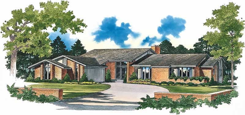 Contemporary home (ThePlanCollection: Plan #137-1576)