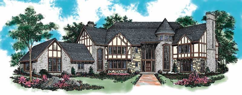 European home (ThePlanCollection: Plan #137-1590)