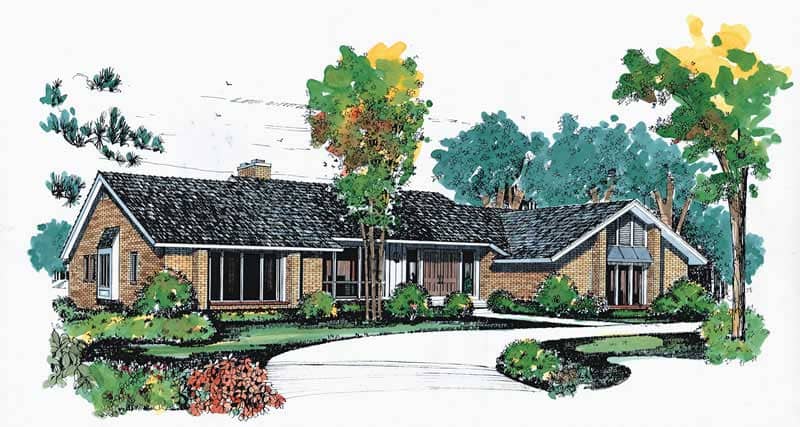 Contemporary home (ThePlanCollection: Plan #137-1635)
