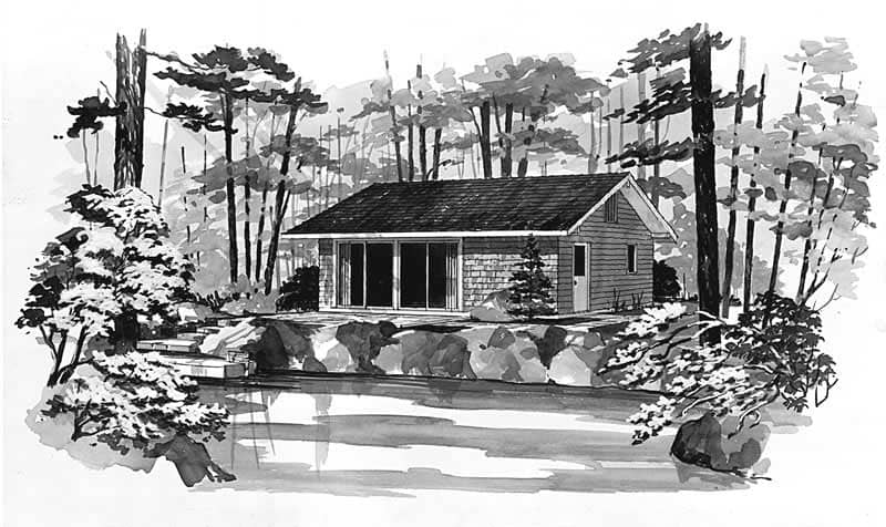 Front elevation of Country home (ThePlanCollection: House Plan #137-1703)