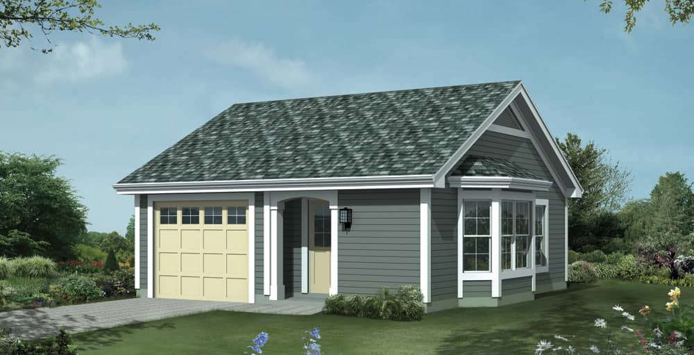 Front elevation of Cottage home (ThePlanCollection: House Plan #138-1209)