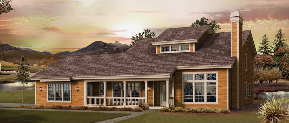 Front elevation of Country home (ThePlanCollection: House Plan #138-1240)