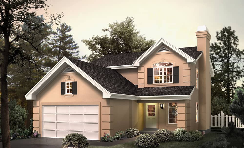 Front elevation of Traditional home (ThePlanCollection: House Plan #138-1269)