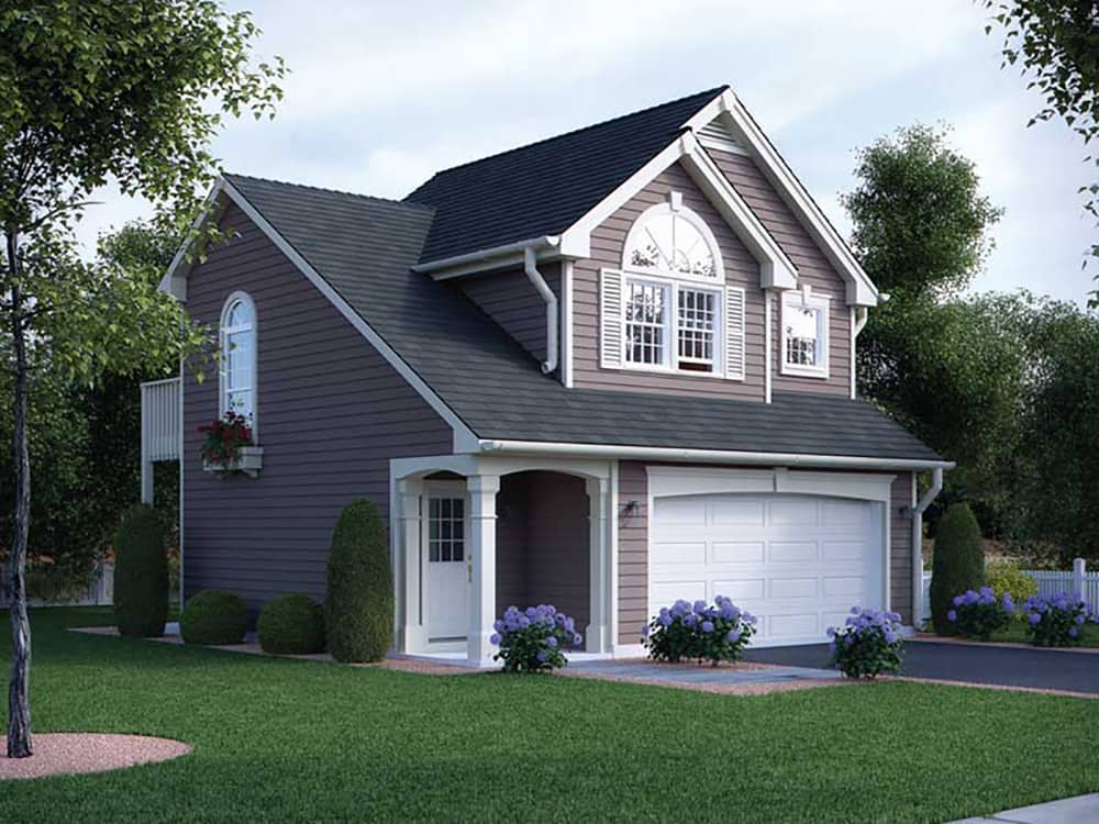 Front elevation of Country home (ThePlanCollection: House Plan #138-1318)