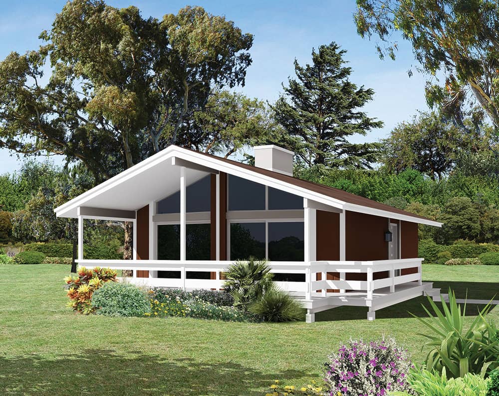 Front elevation of Country home (ThePlanCollection: House Plan #138-1330)