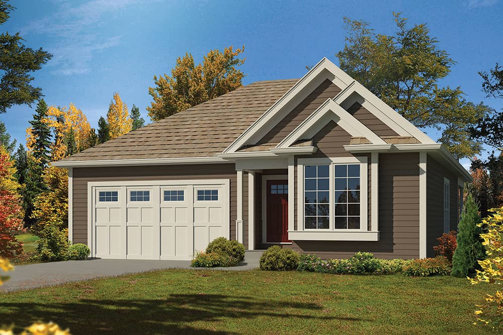 Front elevation of Country home (ThePlanCollection: House Plan #138-1343)