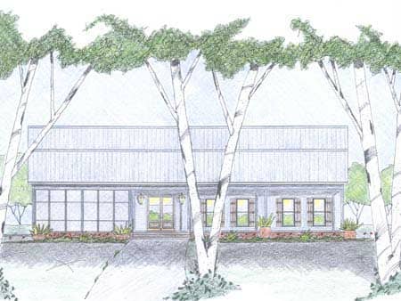 Home Plans Color Rendering.