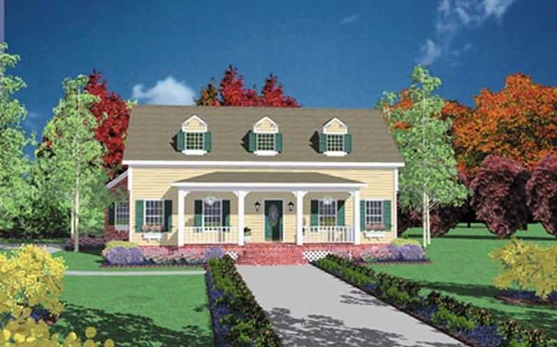 Country home (ThePlanCollection: Plan #139-1037)