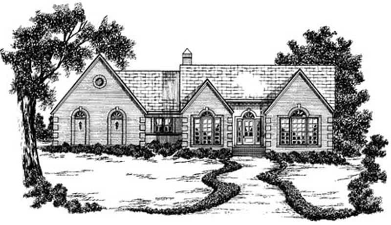 Ranch home (ThePlanCollection: Plan #139-1106)