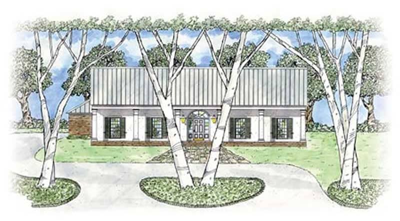 Colonial home (ThePlanCollection: Plan #139-1109)