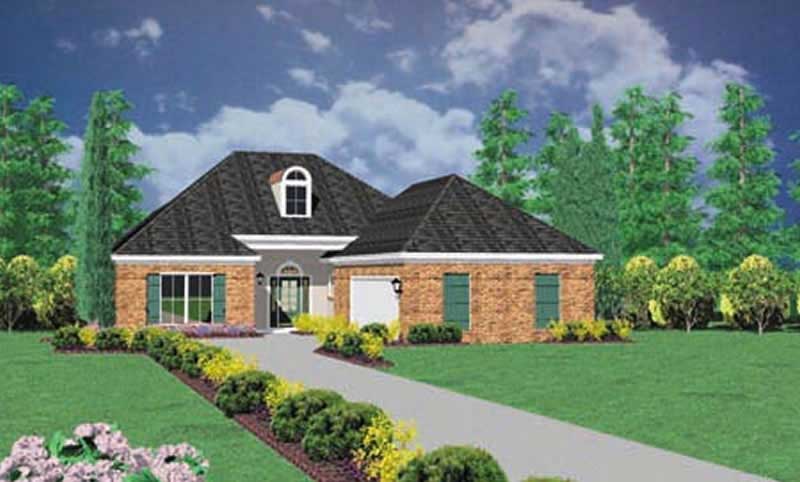 Ranch home (ThePlanCollection: Plan #139-1141)