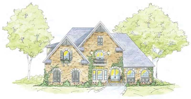 Traditional home (ThePlanCollection: Plan #139-1166)