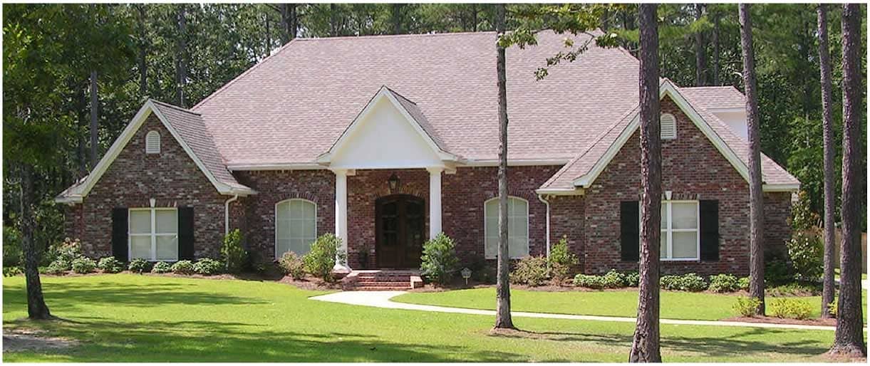 This is a color photo of these Ranch Houseplans.