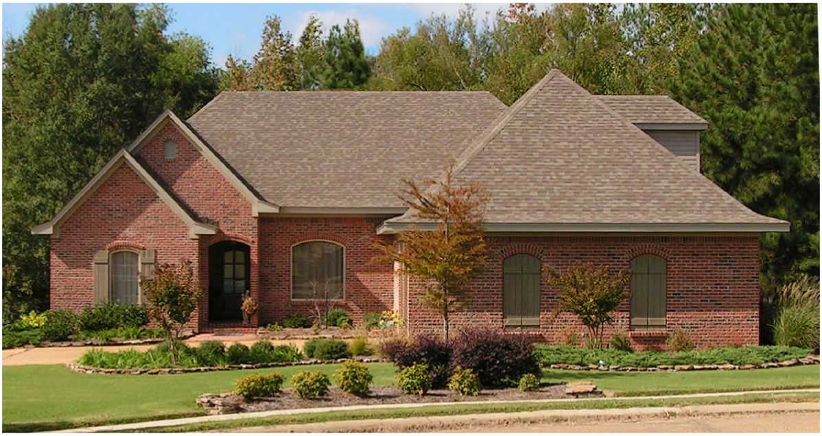 This is a color photo of these Traditional European House Plans.