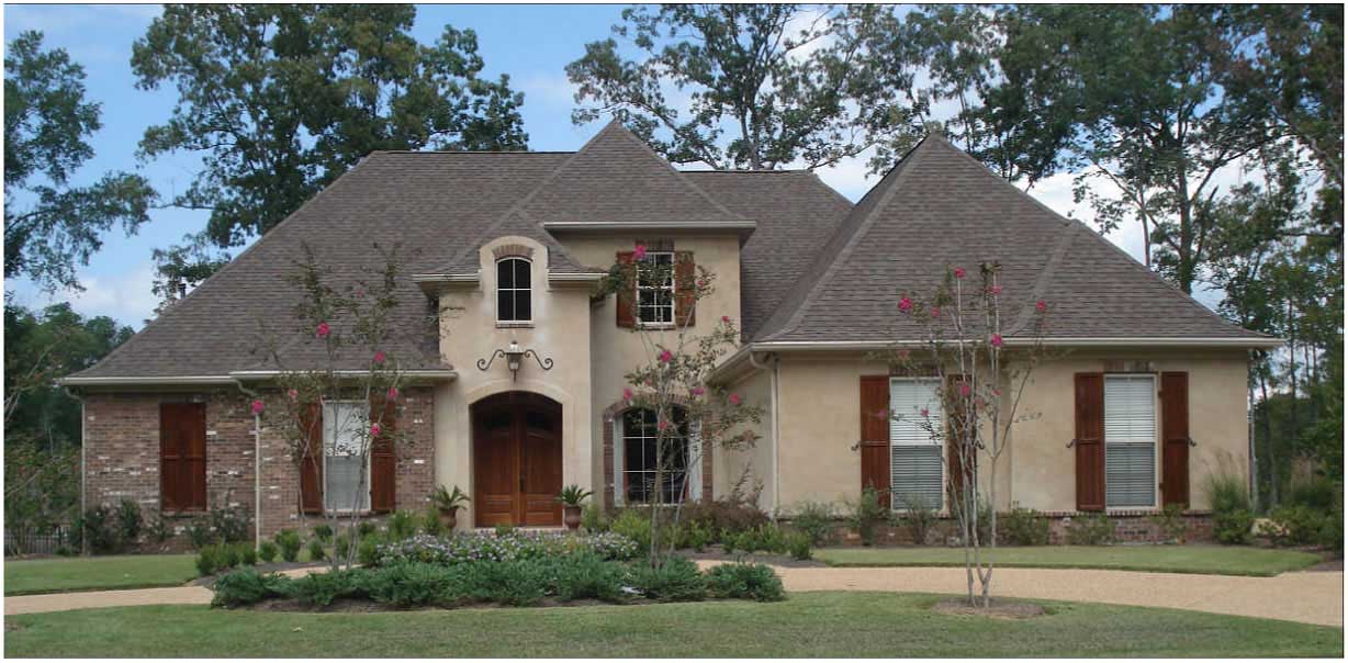 This image is a color photo of these European House Plans.