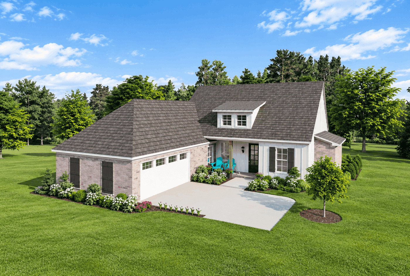 Front elevation of Traditional home (ThePlanCollection: House Plan #140-1149)