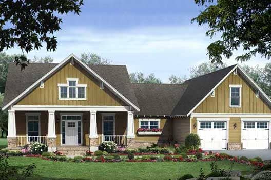 Country home plan (ThePlanCollection: House Plan #141-1103)