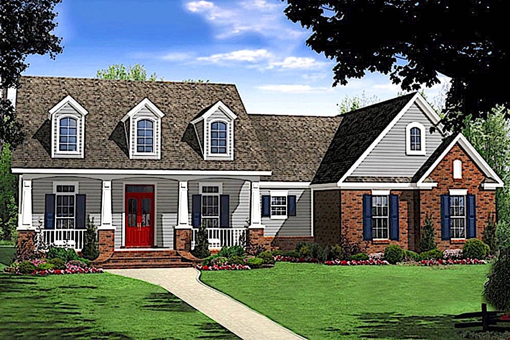 Craftsman home (ThePlanCollection: Plan #141-1258)