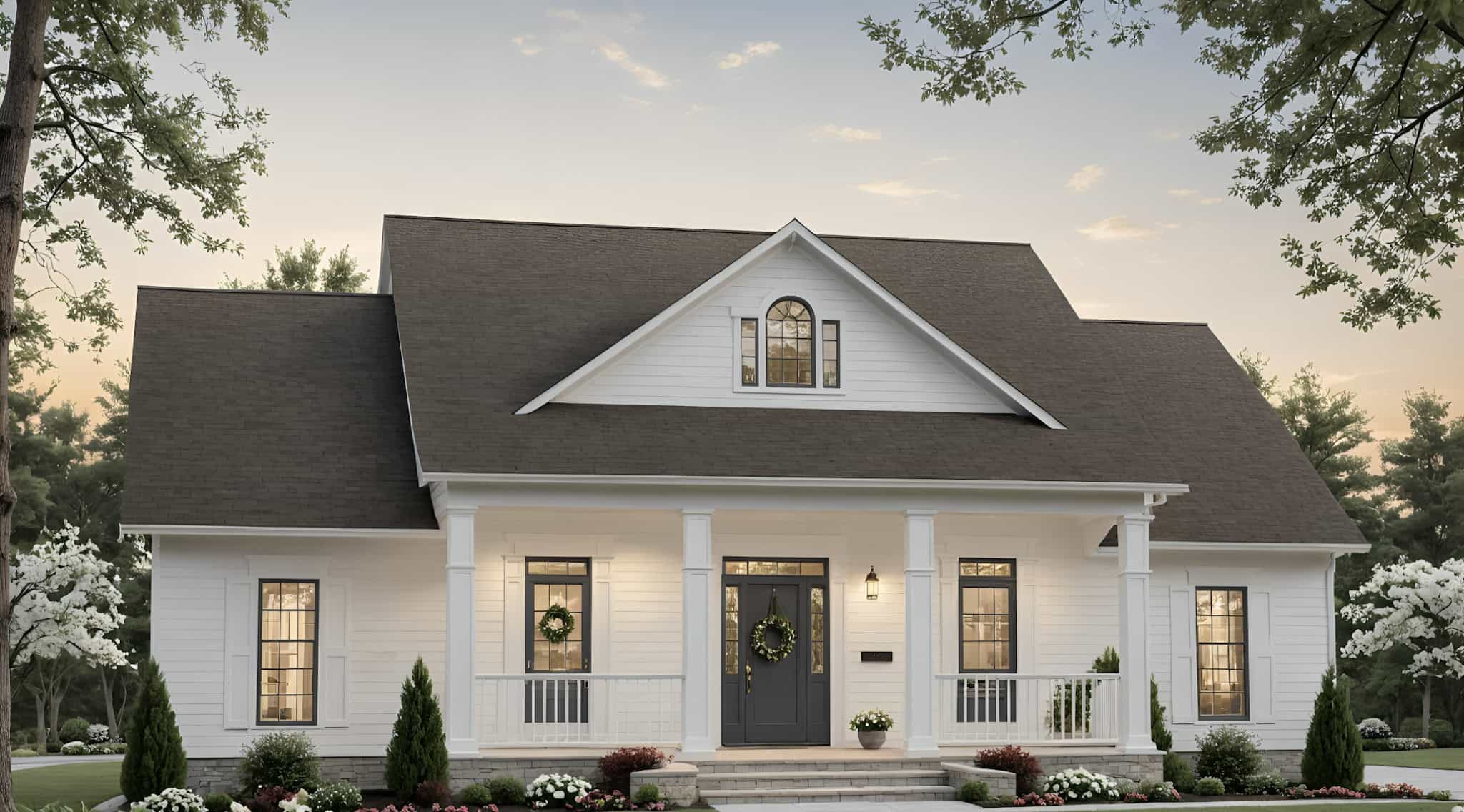 Front elevation of Traditional home (ThePlanCollection: House Plan #141-1359)