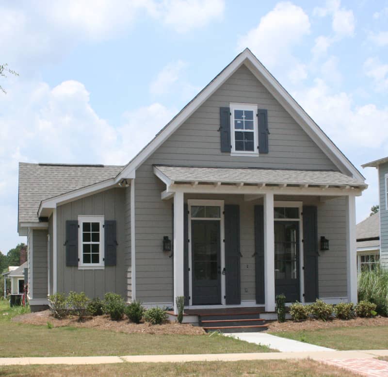 Front Elevation Photo of this Cottage House (#142-1059) at The Plan Collection.