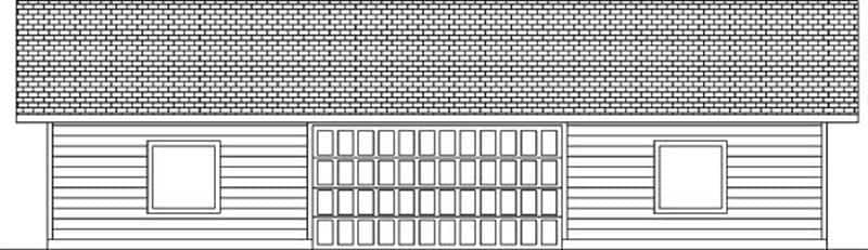 Front view of Garage home (ThePlanCollection: House Plan #145-1781)