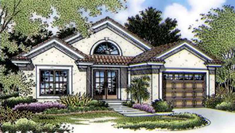 Front view of Small House Plans home (ThePlanCollection: House Plan #146-1591)