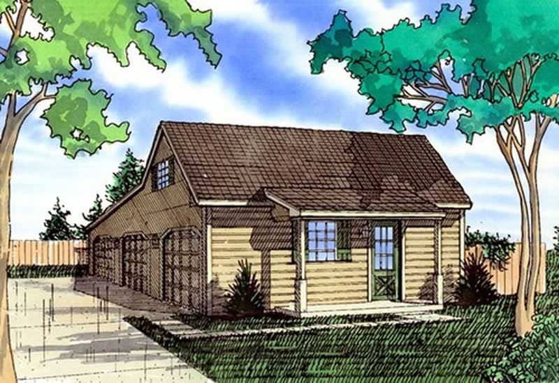 Color Rendering of this house plan