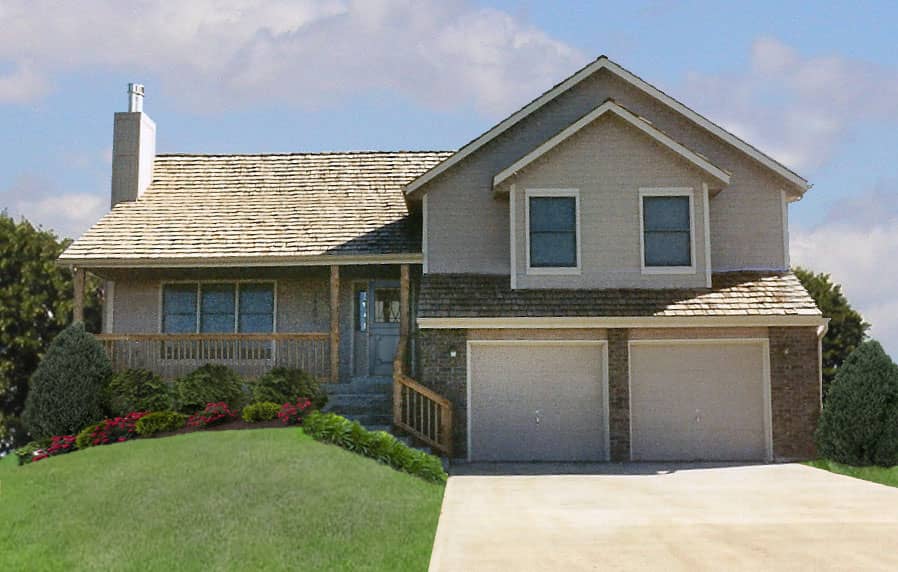 Color photo of Country home (ThePlanCollection: House Plan #147-1152)