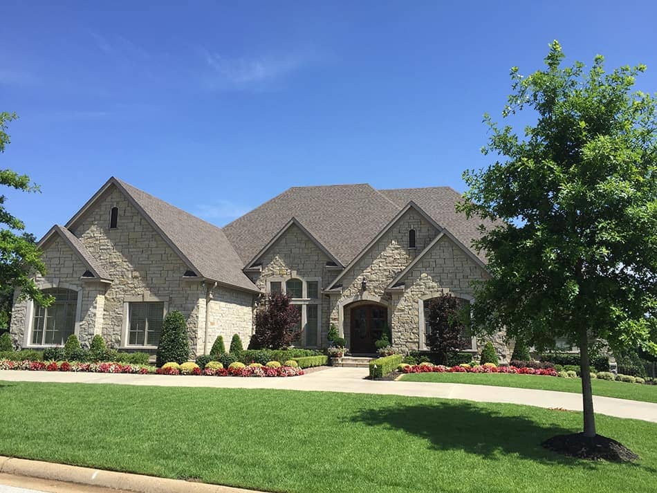 European style home (ThePlanCollection: Plan #153-1095)