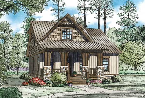 Craftsman home (ThePlanCollection: Plan #153-1147)