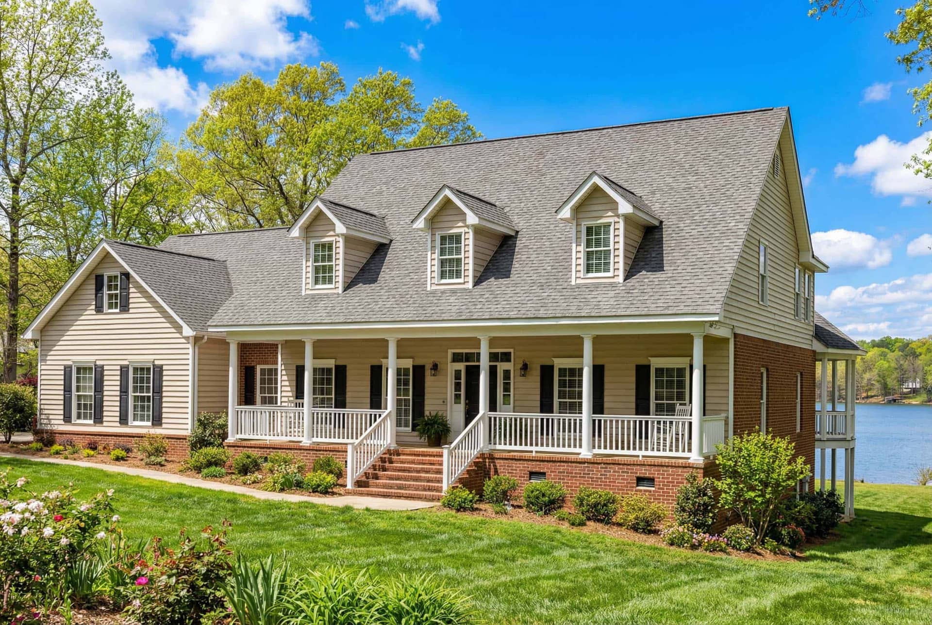 Front elevation of Southern home (ThePlanCollection: House Plan #153-1419)